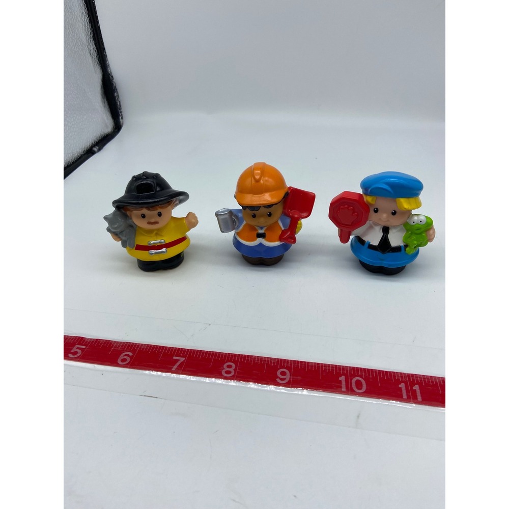 Fisher Price Little People‎ Fireman Construction Worker Crossing Guard 2009 (3)